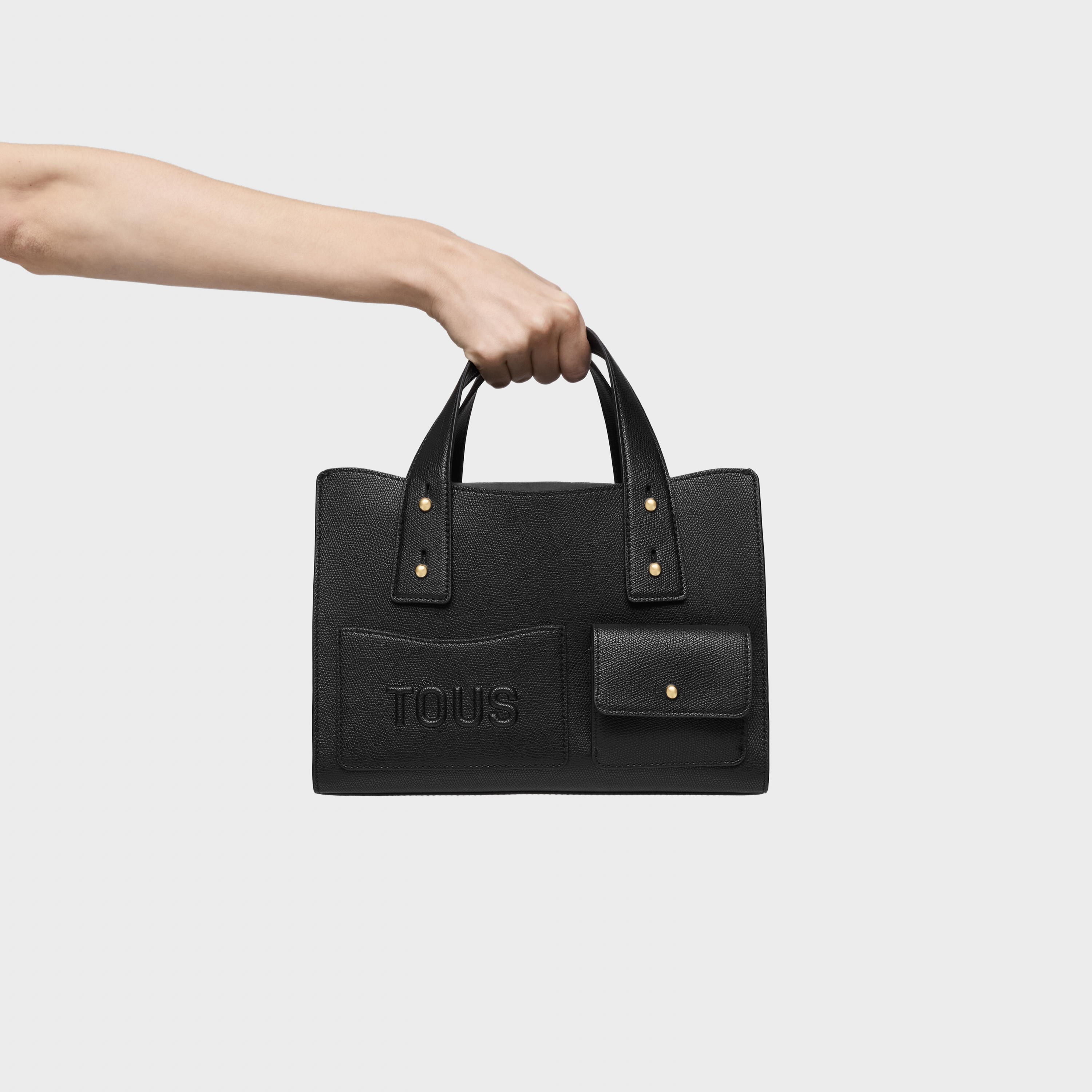 Medium black City bag TOUS Back to Basics