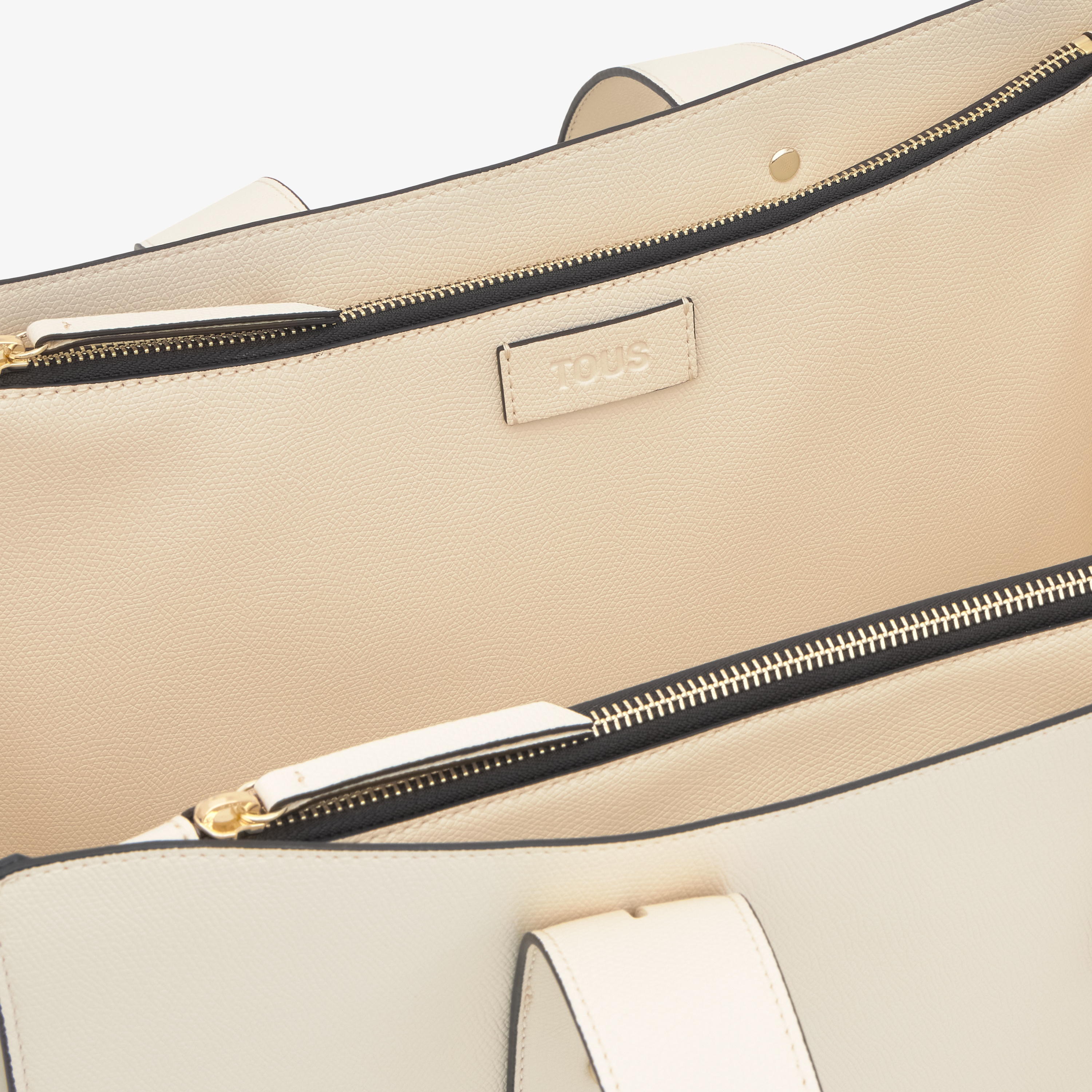 Large beige City bag TOUS Back to Basics