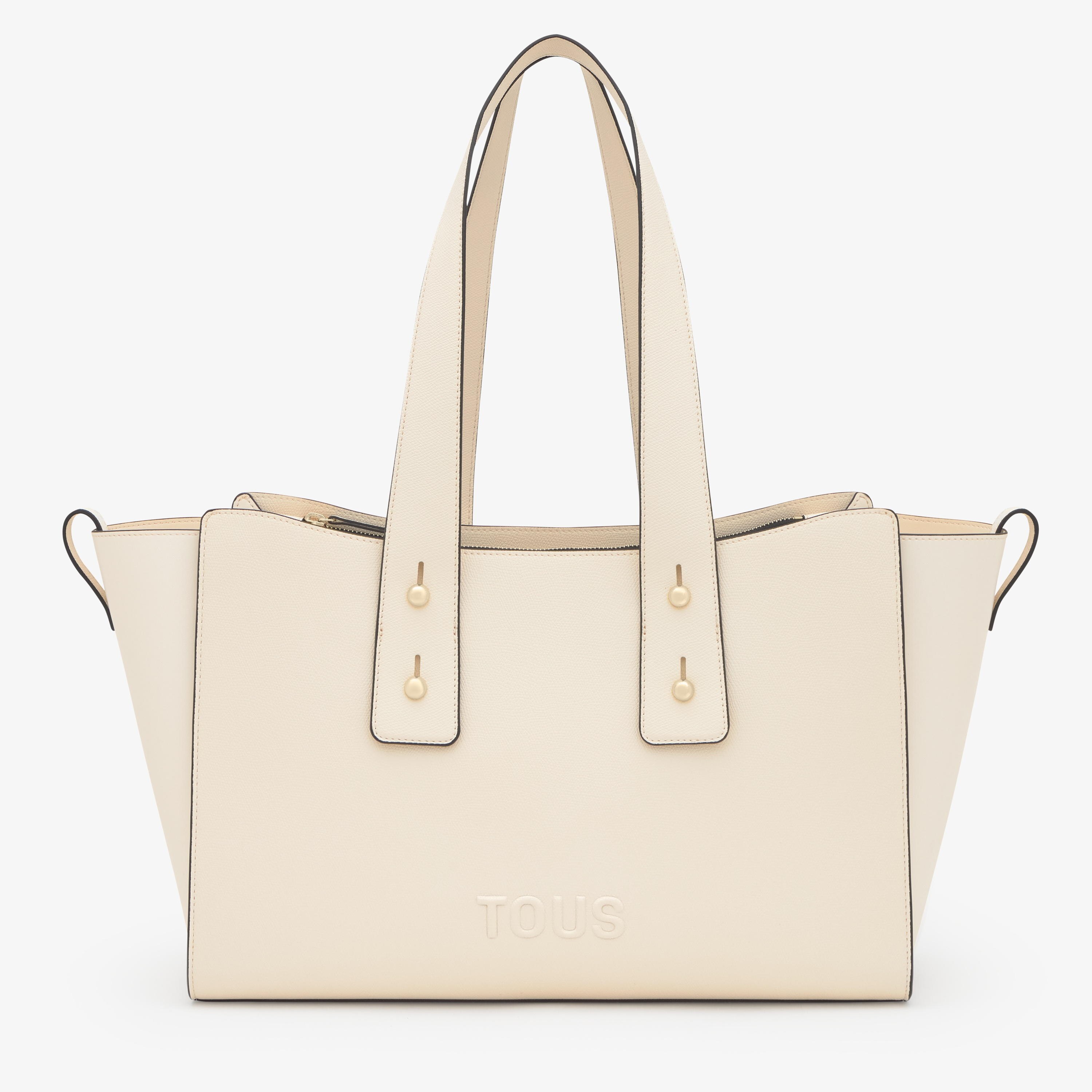 Large beige City bag TOUS Back to Basics