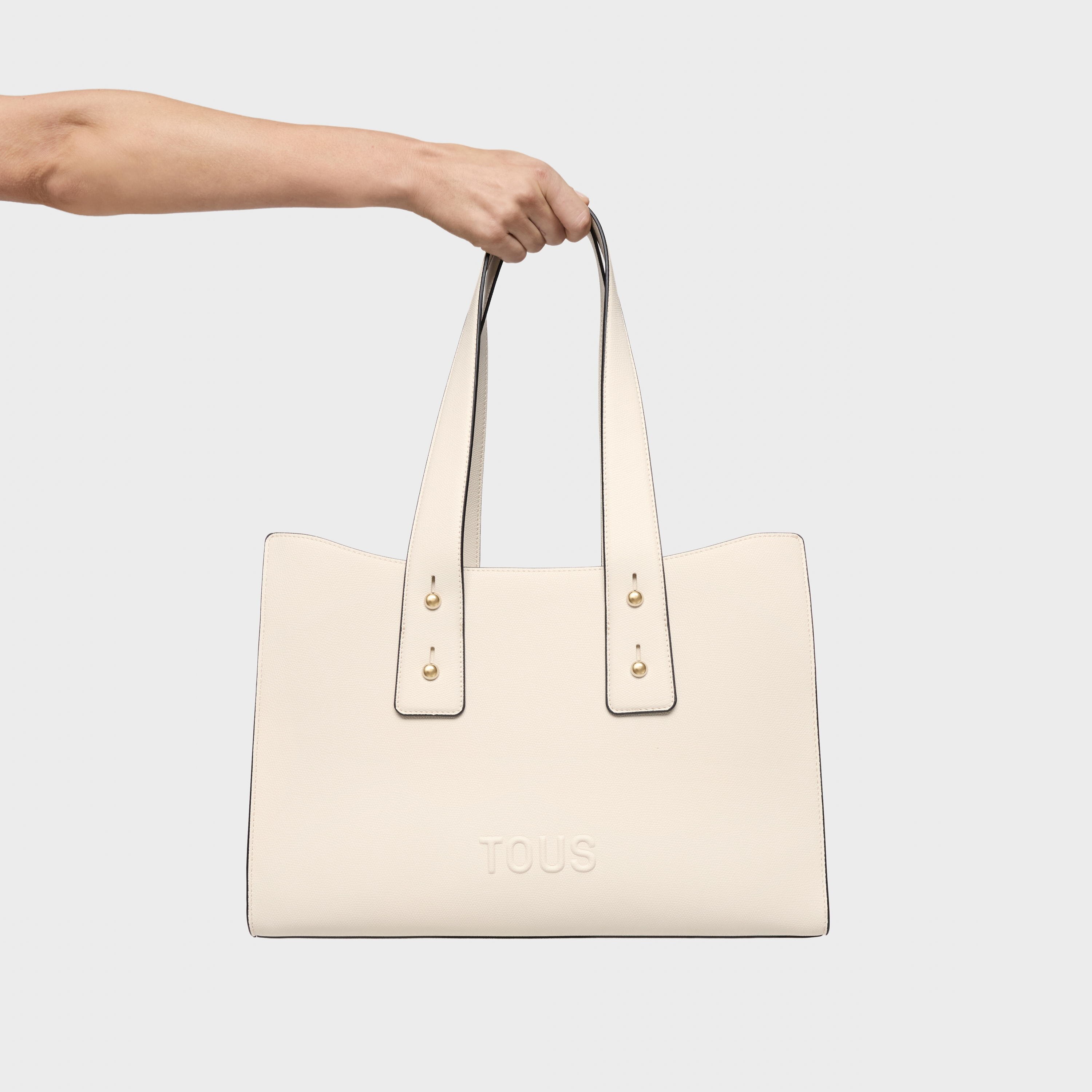 Large beige City bag TOUS Back to Basics