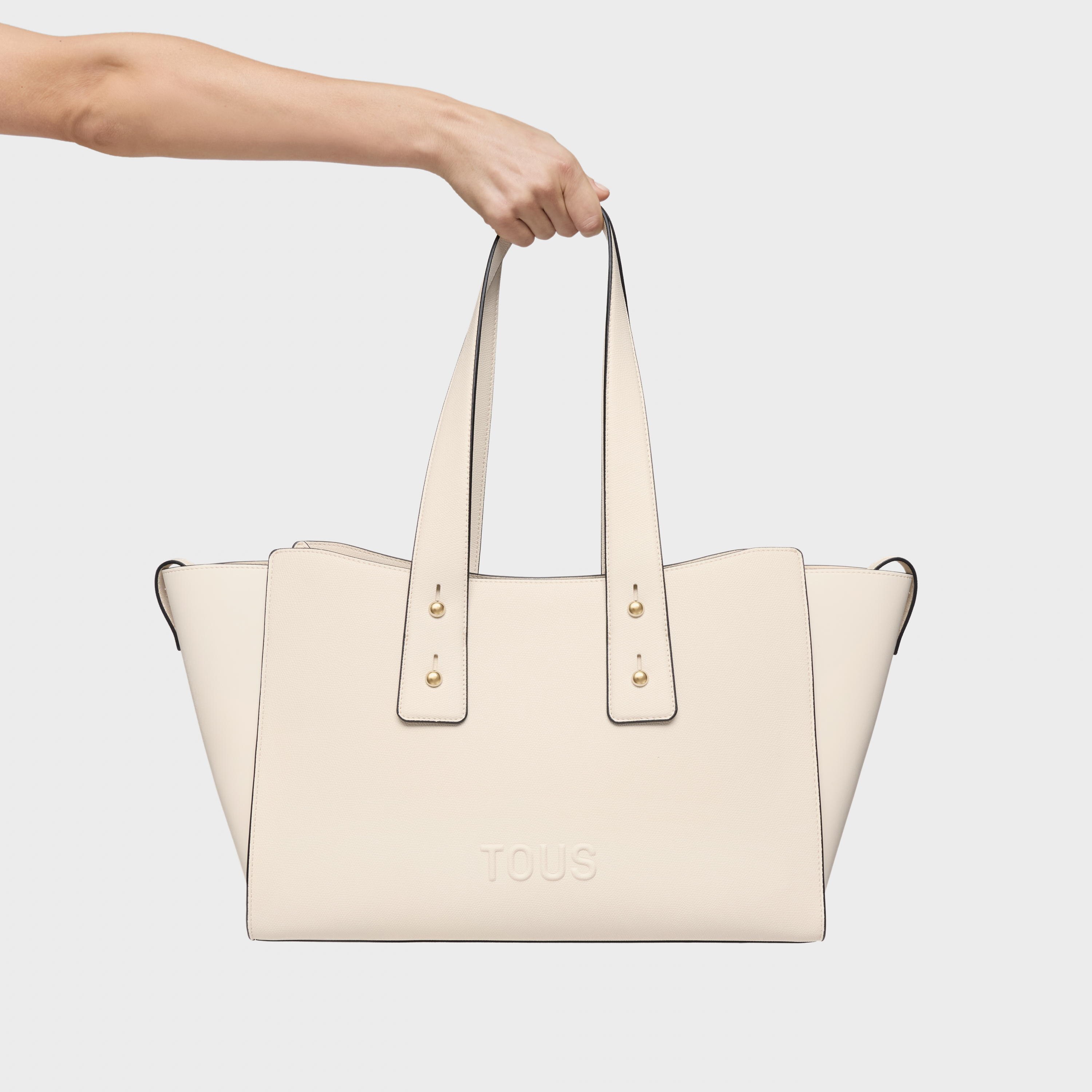 Large beige City bag TOUS Back to Basics