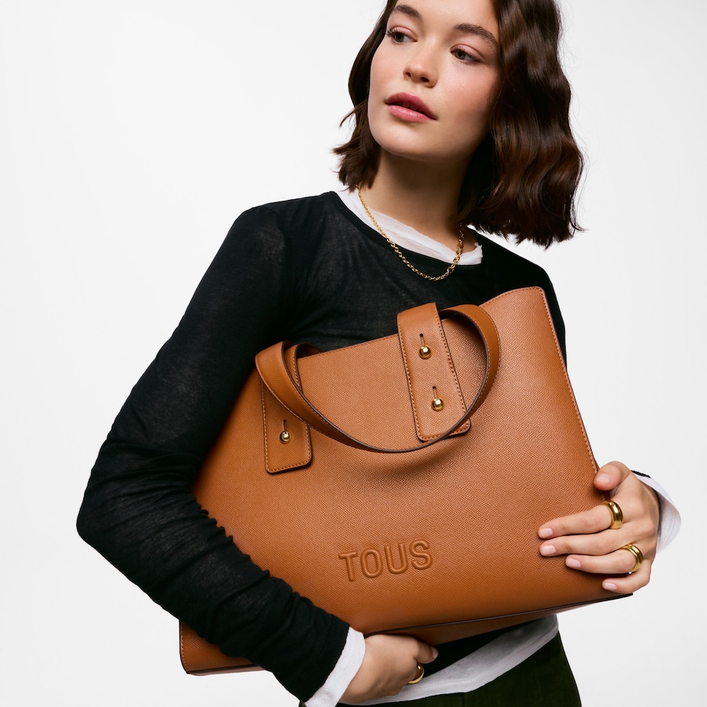 Large camel-colored City bag TOUS Back to Basics