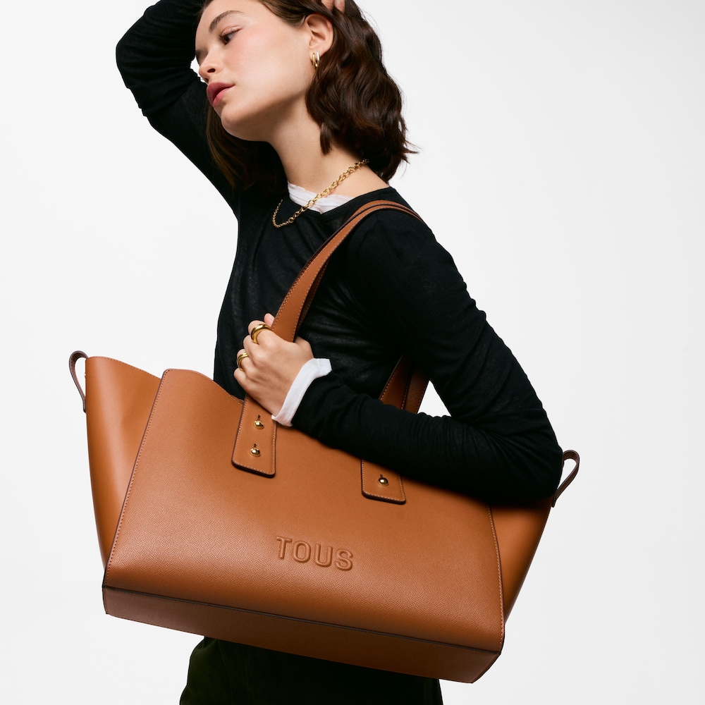 Large camel-colored City bag TOUS Back to Basics