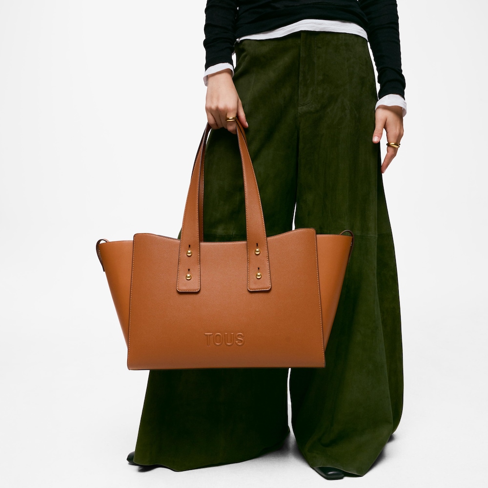 Large camel-colored City bag TOUS Back to Basics