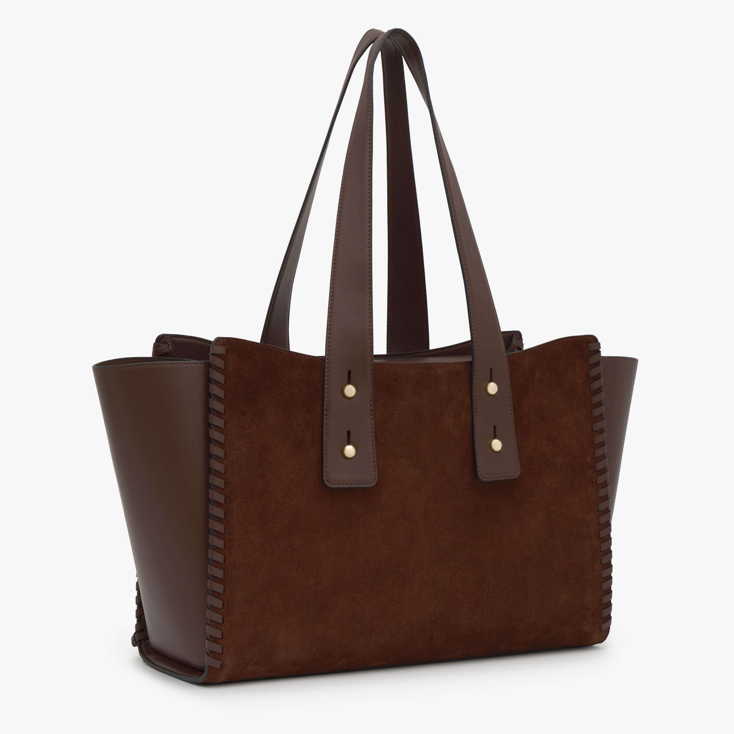 Large brown City bag TOUS Back to Basics