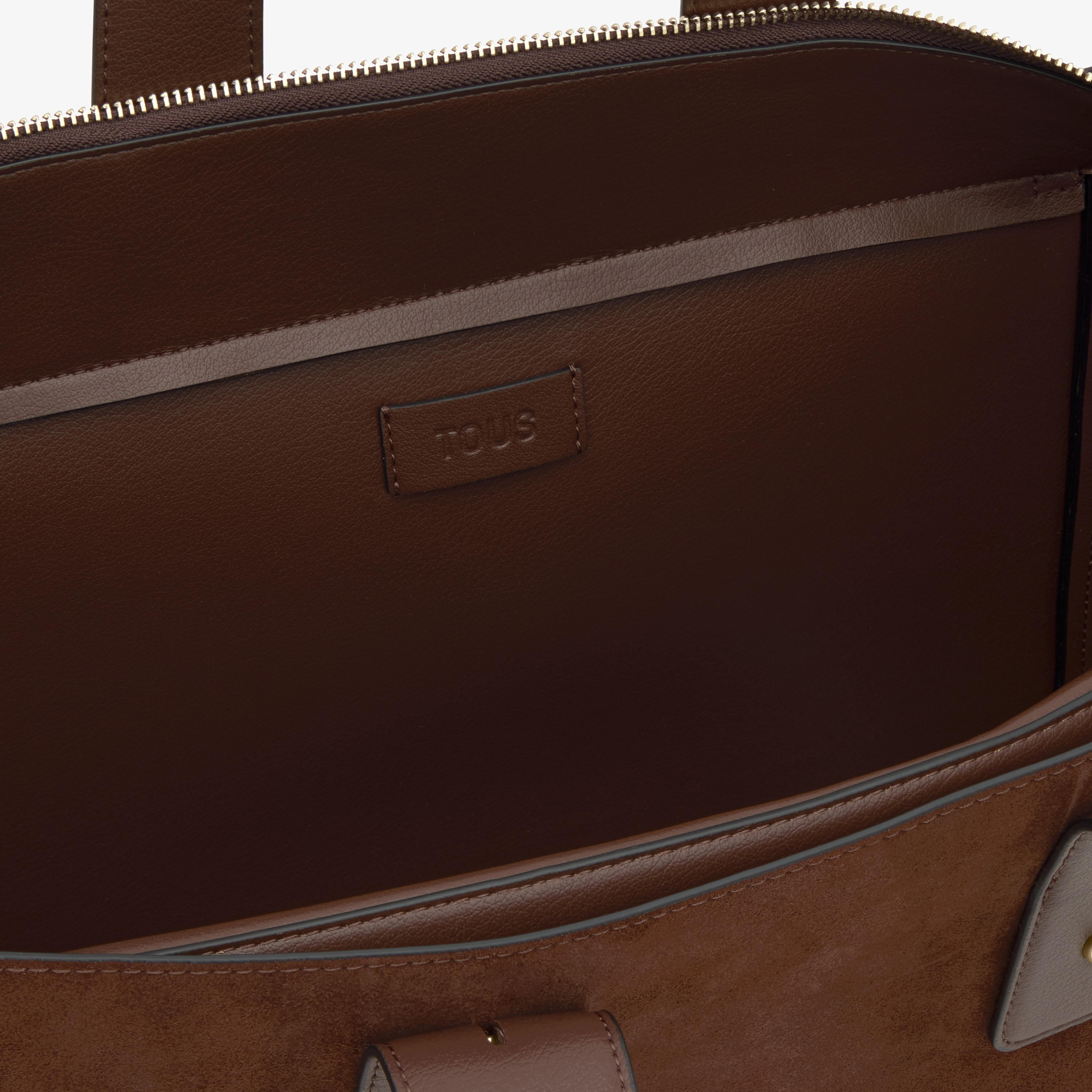 Large brown City bag TOUS Back to Basics