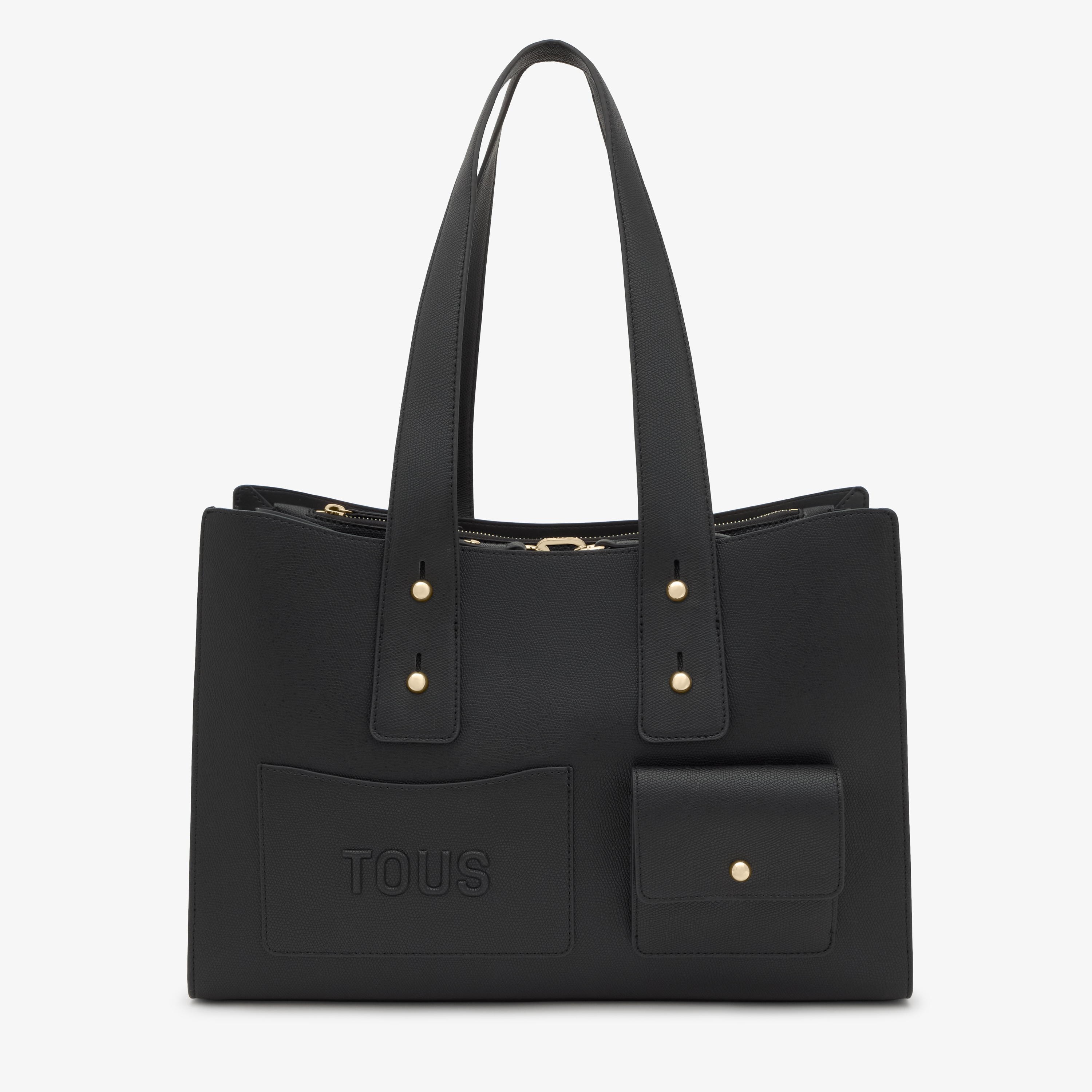 Large black City bag TOUS Back to Basics | TOUS