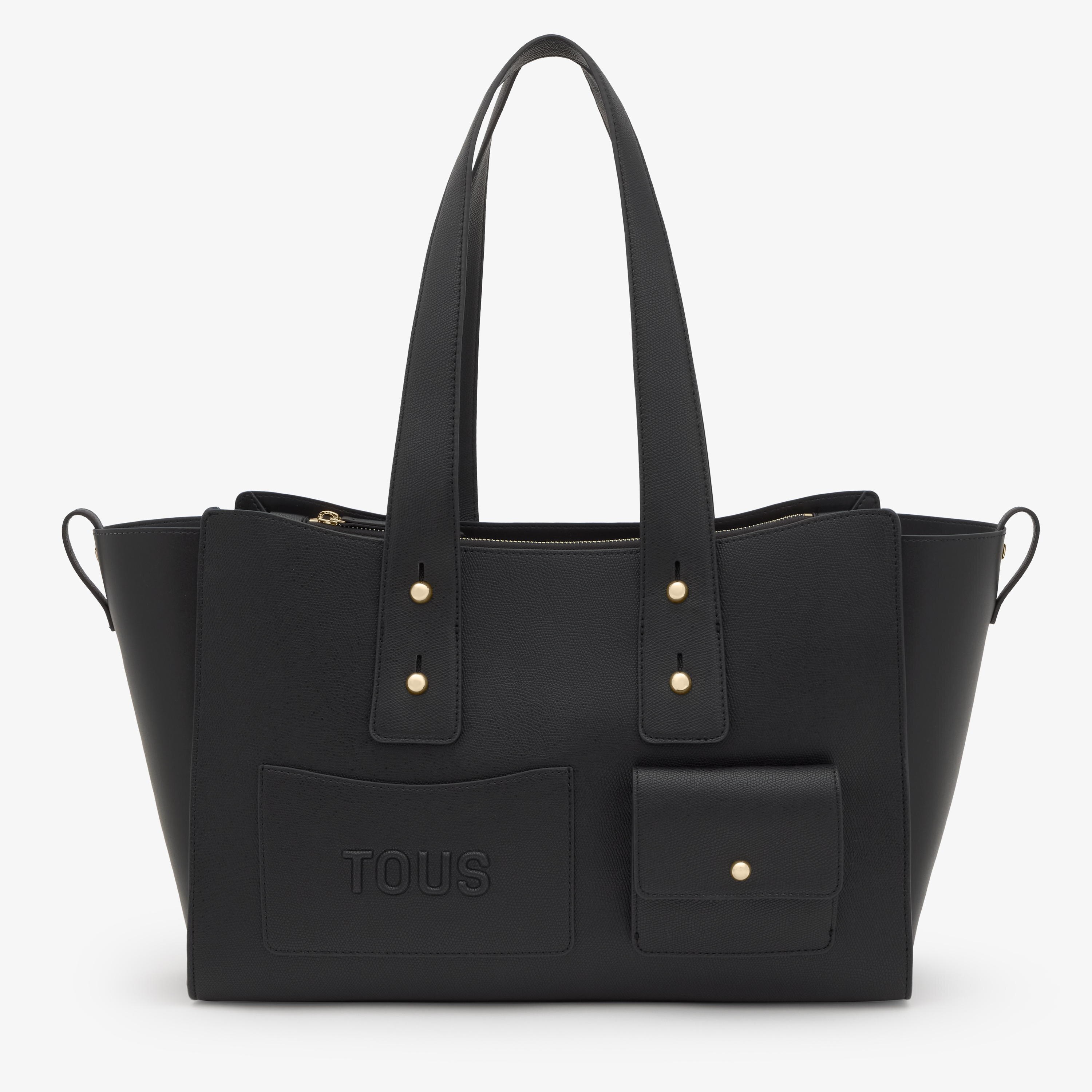 Large black City bag TOUS Back to Basics