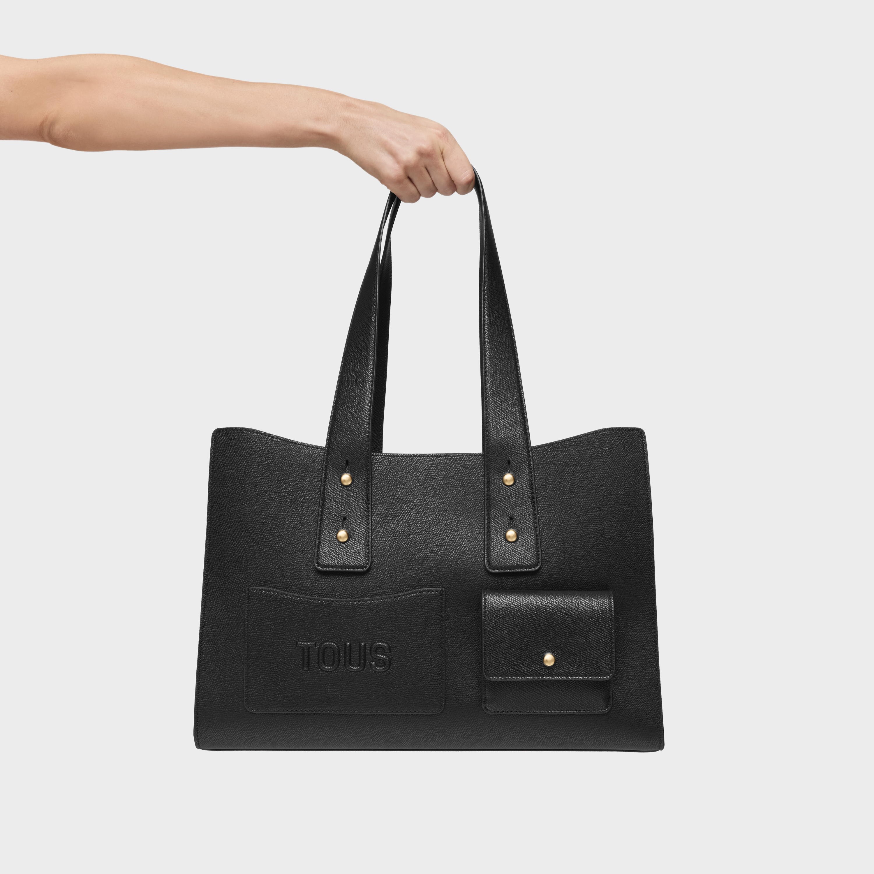 Large black City bag TOUS Back to Basics