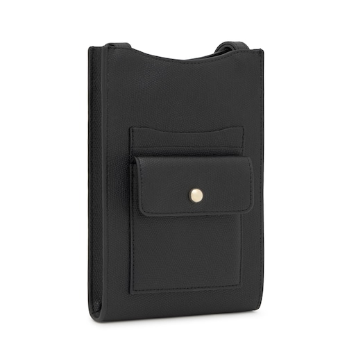 Κρεμαστή θήκη τηλεφώνου TOUS Back to Basics σε μαύρο χρώμα