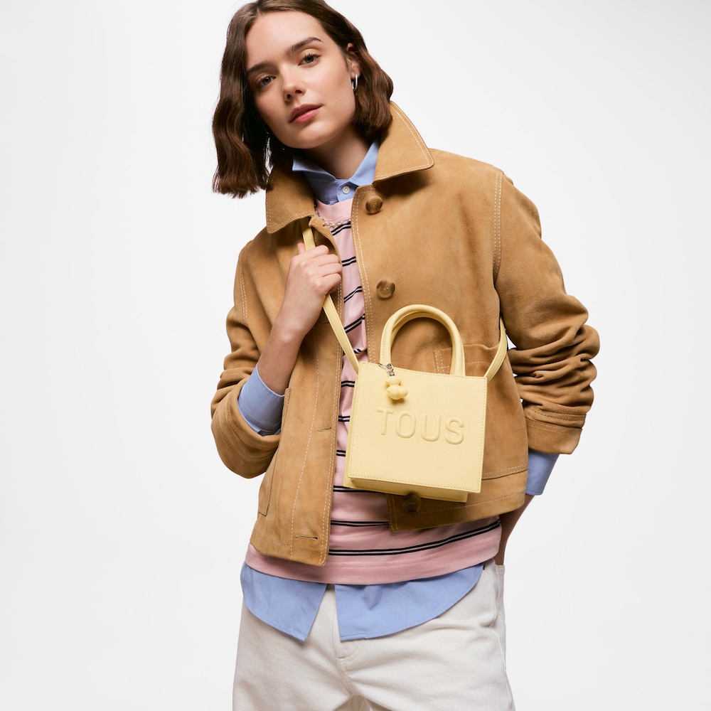 Bolso mini cube amarillo TOUS Back to basics