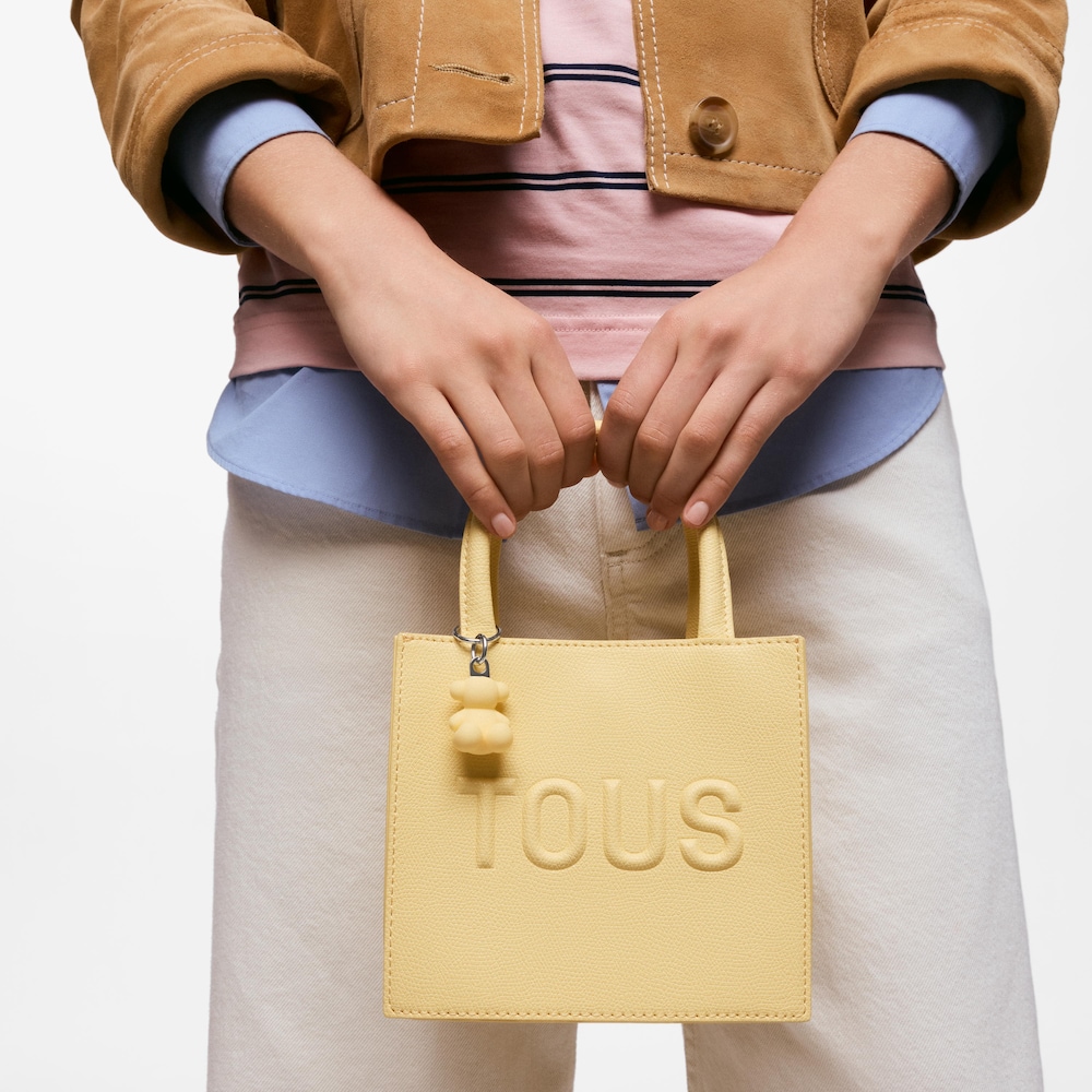 Bolso mini cube amarillo TOUS Back to basics