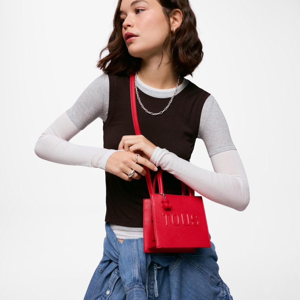 Mini bolso rojo TOUS Back to Basics
