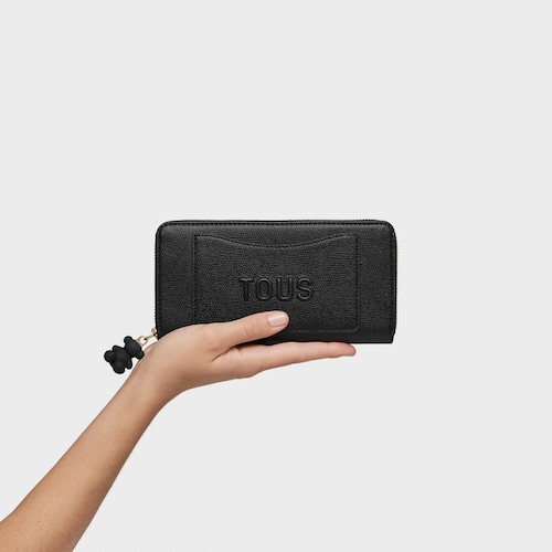 Czarny Portfel TOUS Back to Basics
