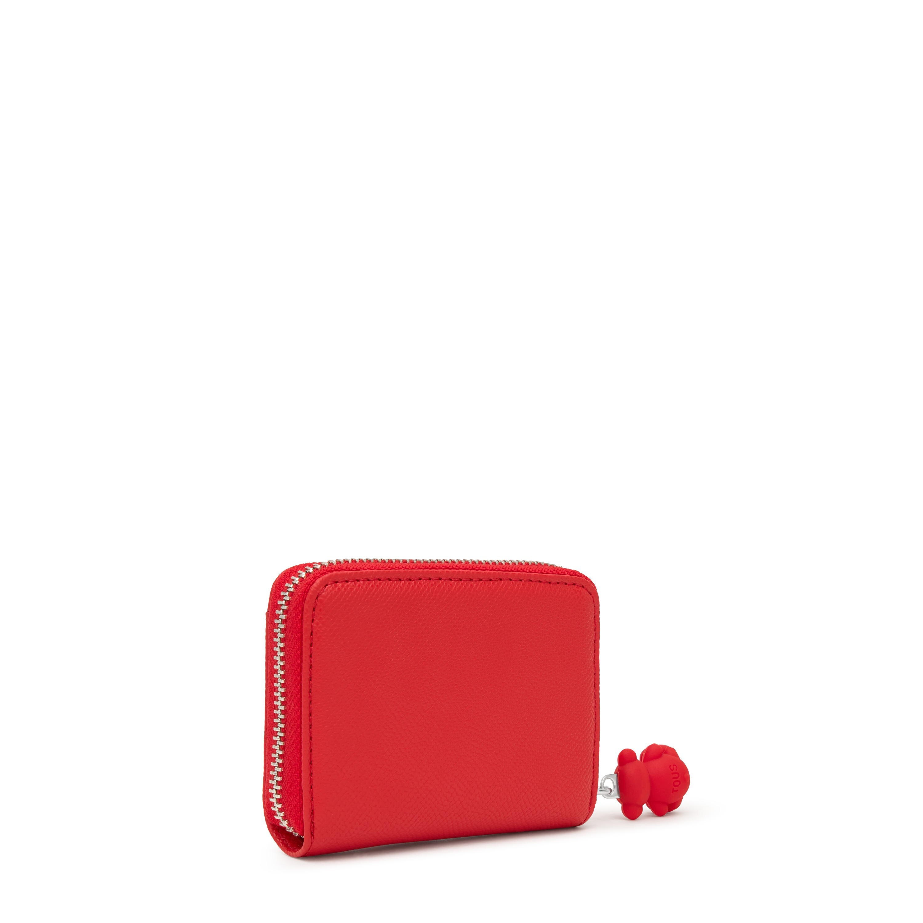 Medium red Change purse TOUS Back to Basics