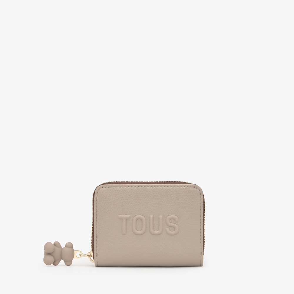Taupe-colored Change purse TOUS Back to Basics