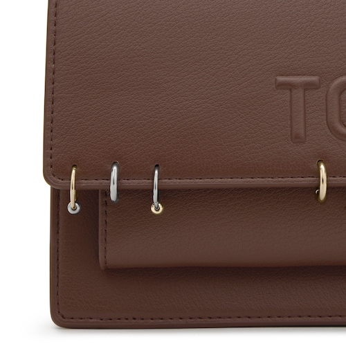 Borsa a tracolla media marrone TOUS Audree Earrings