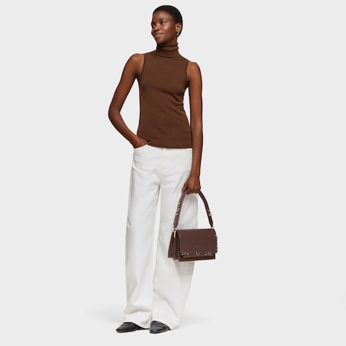 Borsa a tracolla media marrone TOUS Audree Earrings