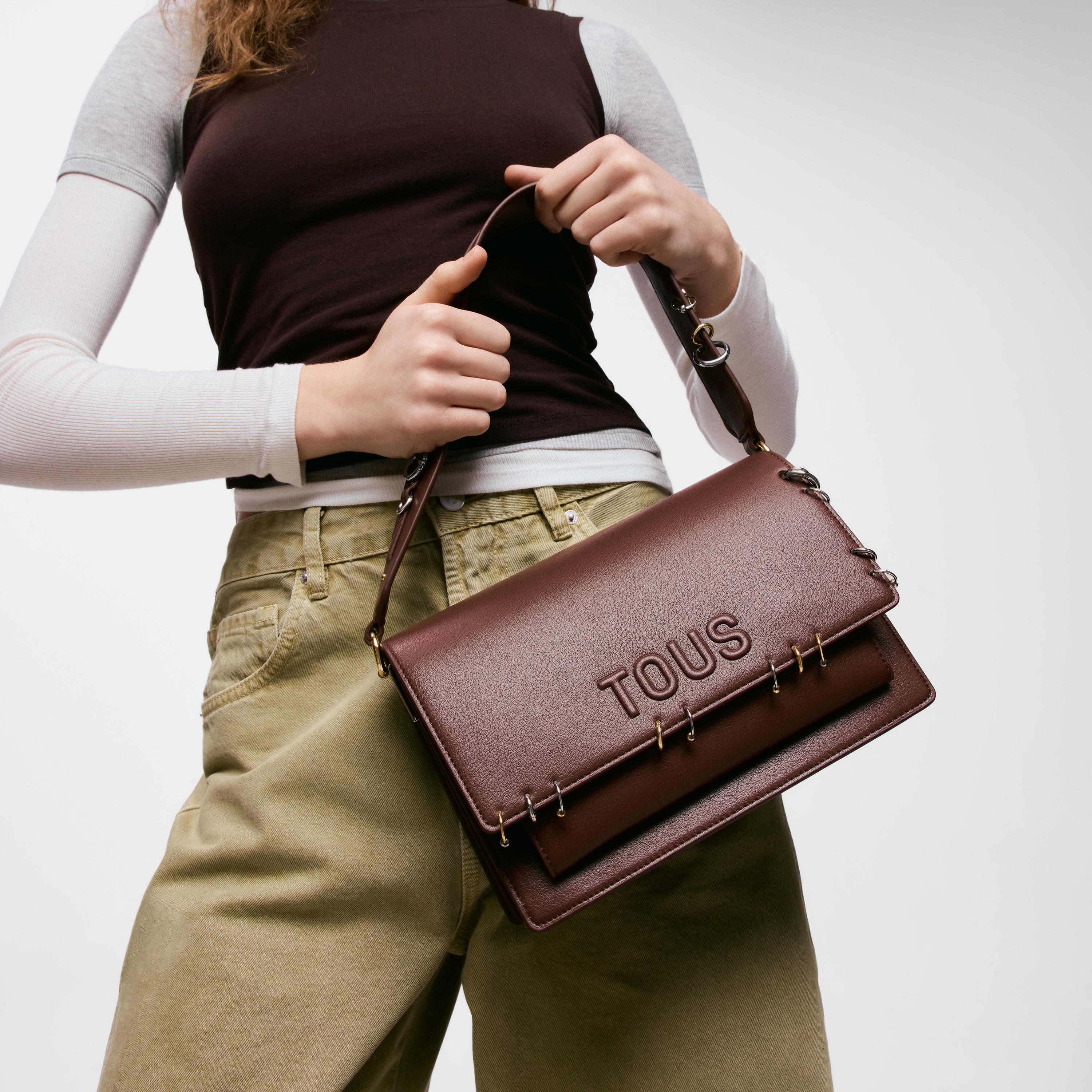 Medium brown Crossbody bag TOUS Audree Earrings