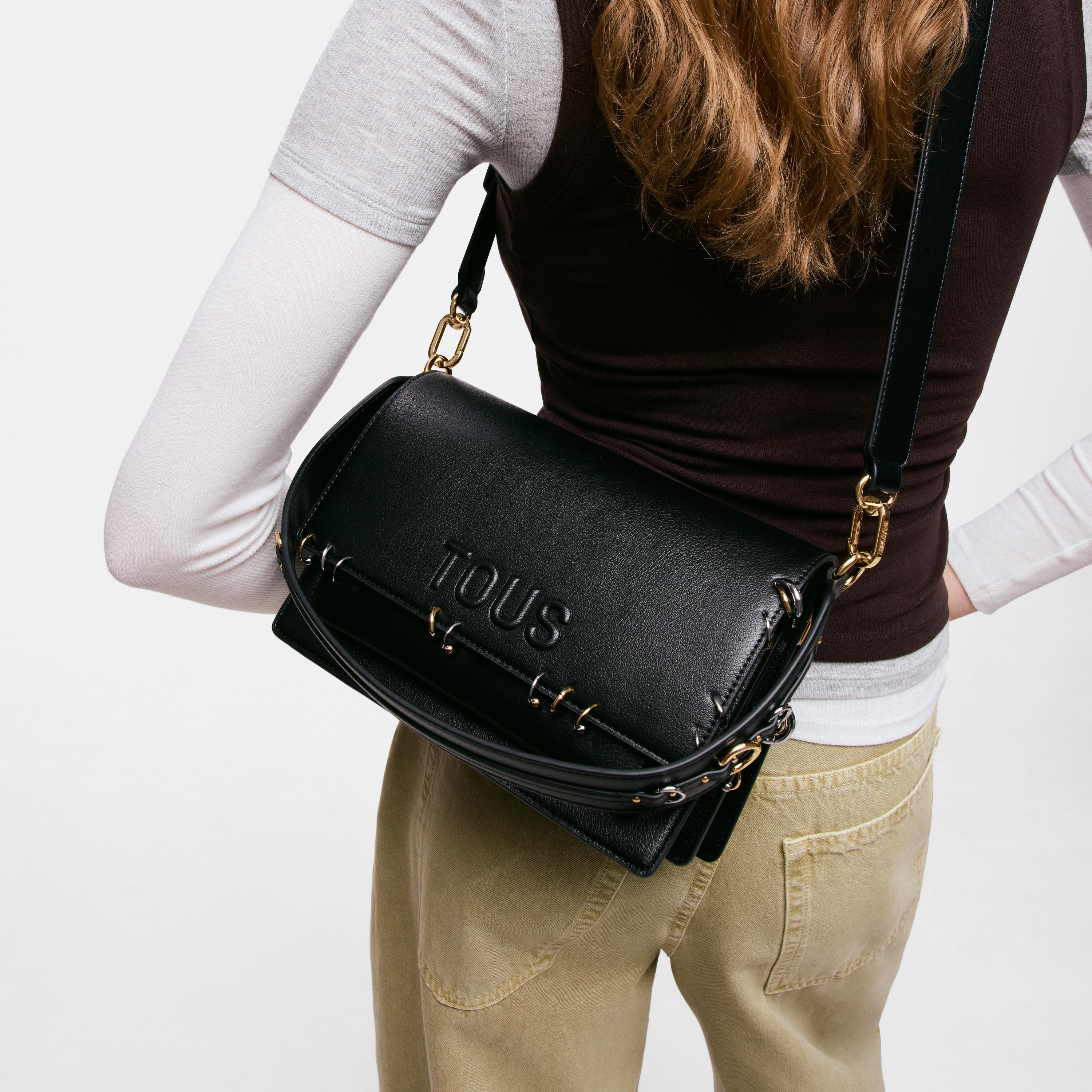 Medium black Crossbody bag TOUS Audree Earrings