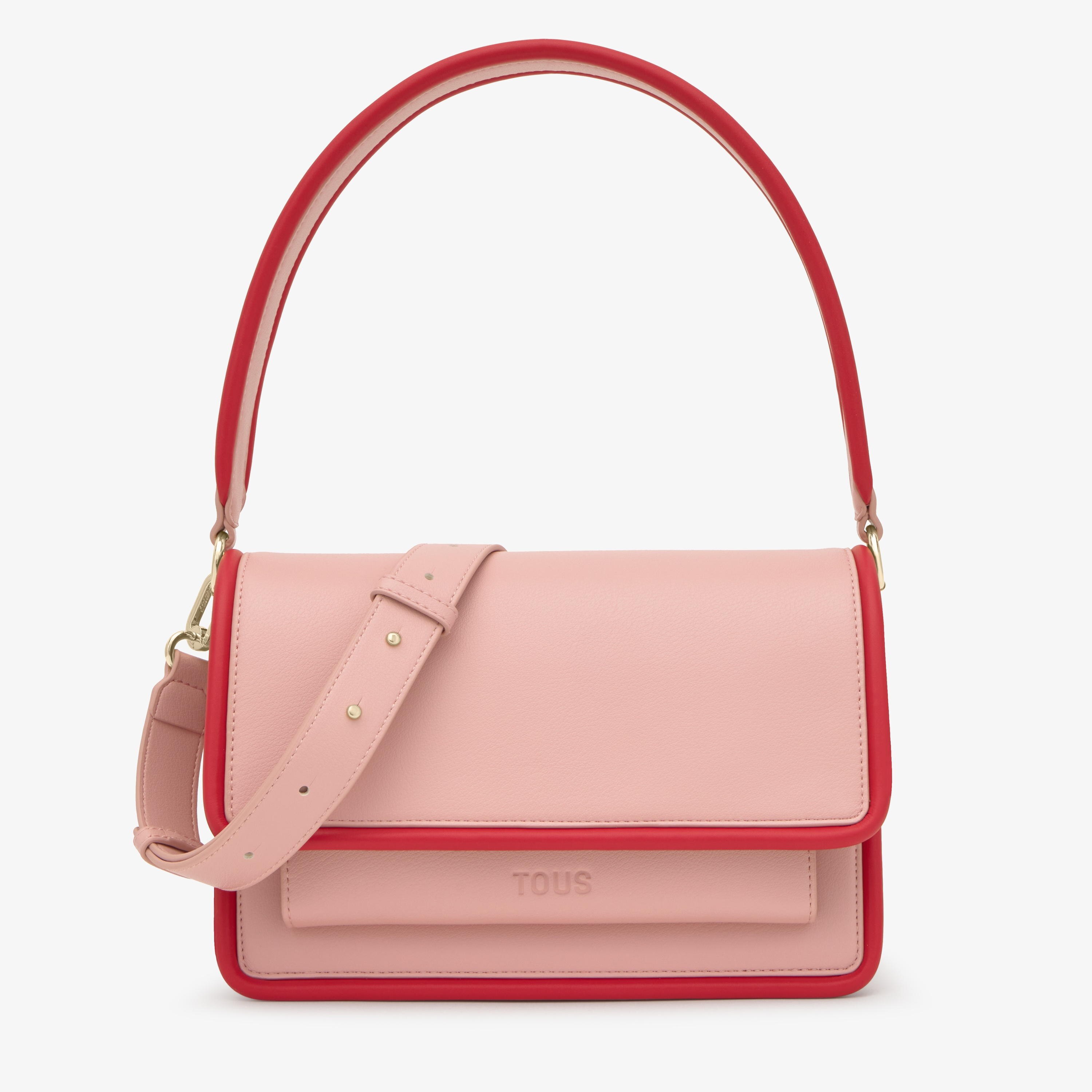 Medium dark pink Crossbody bag TOUS Audree Pipings
