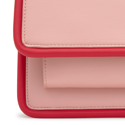 Sac &agrave; bandouli&egrave;re rose fonc&eacute; moyen TOUS Audree Pipings