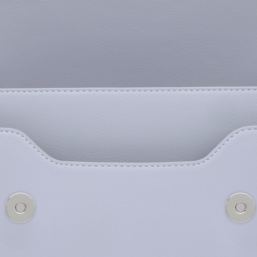 Sac &agrave; bandouli&egrave;re bleu gris moyen TOUS Audree Pipings