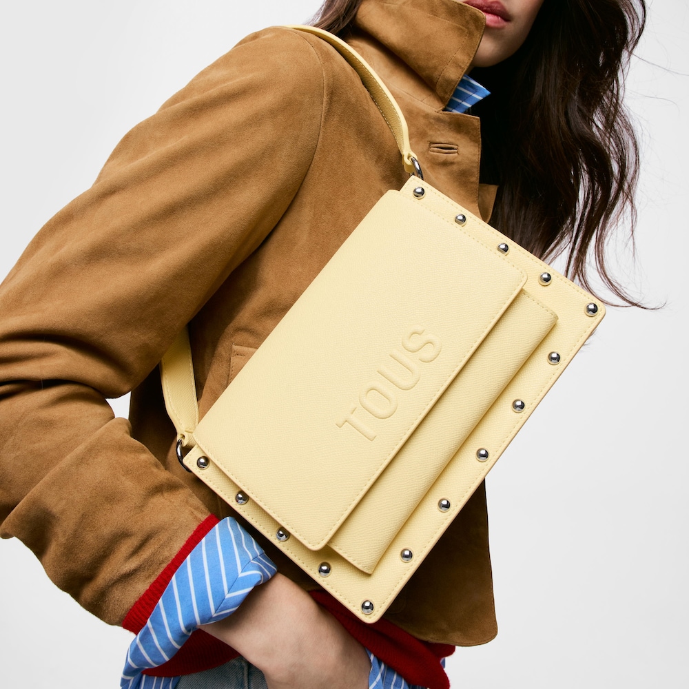 Bandolera mitjana groga TOUS Audree Studs