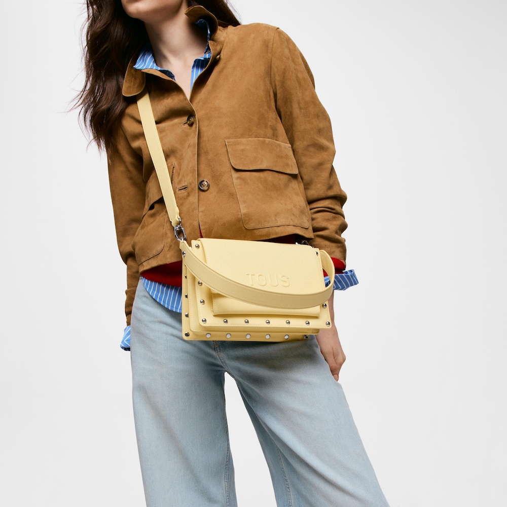 Bandolera mitjana groga TOUS Audree Studs