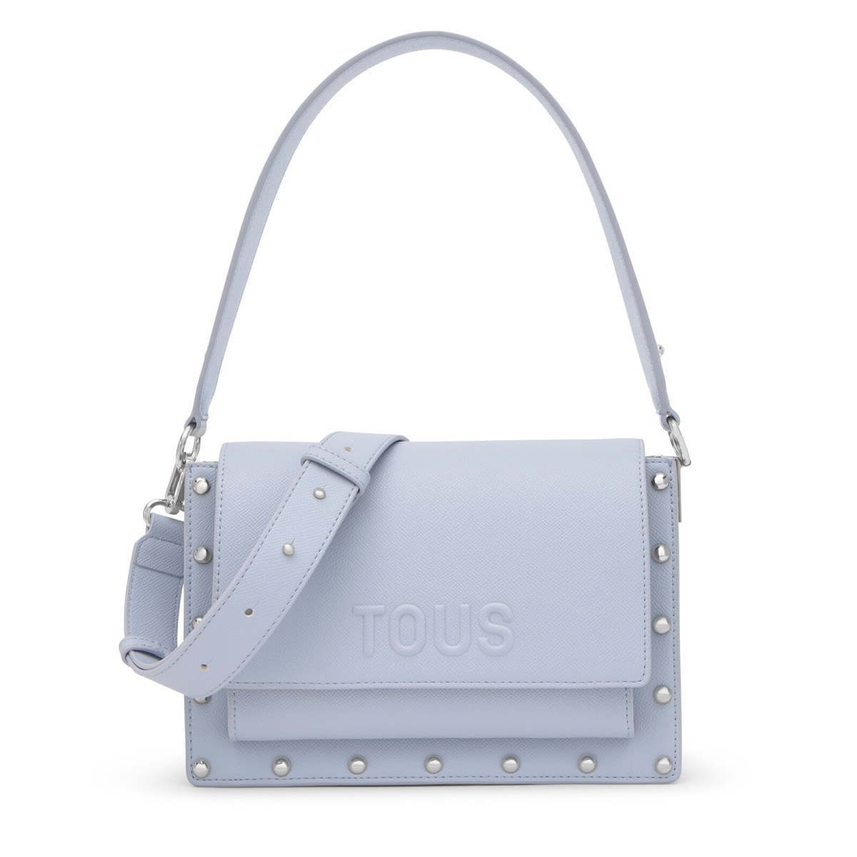 Tous - Bandolera Mediana Azul Audree Studs - Azul Grisaceo
