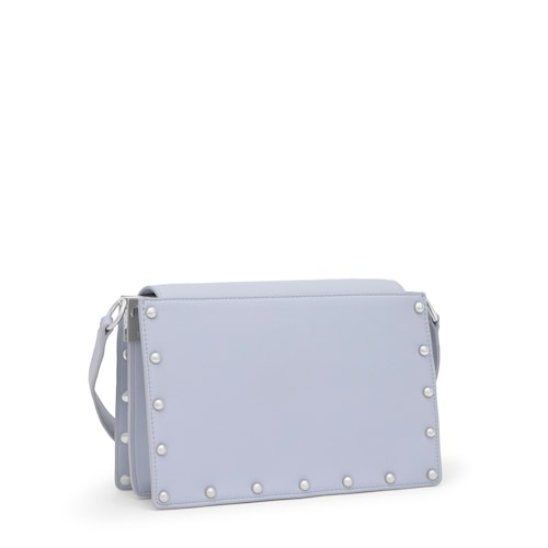 Sac &agrave; bandouli&egrave;re bleu moyen TOUS Audree Studs