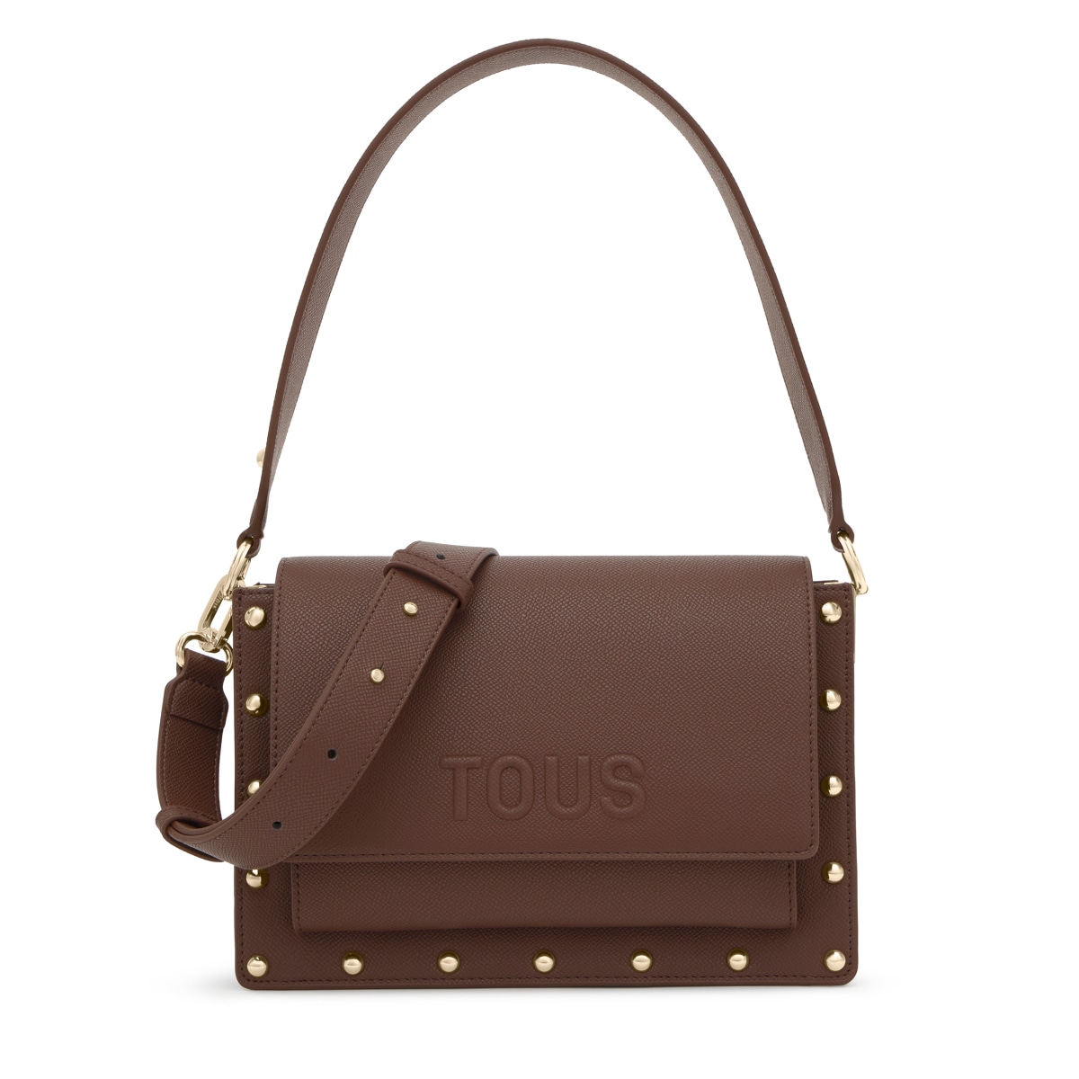 Tous - Bandolera Mediana Marrón Audree Studs - Marrón