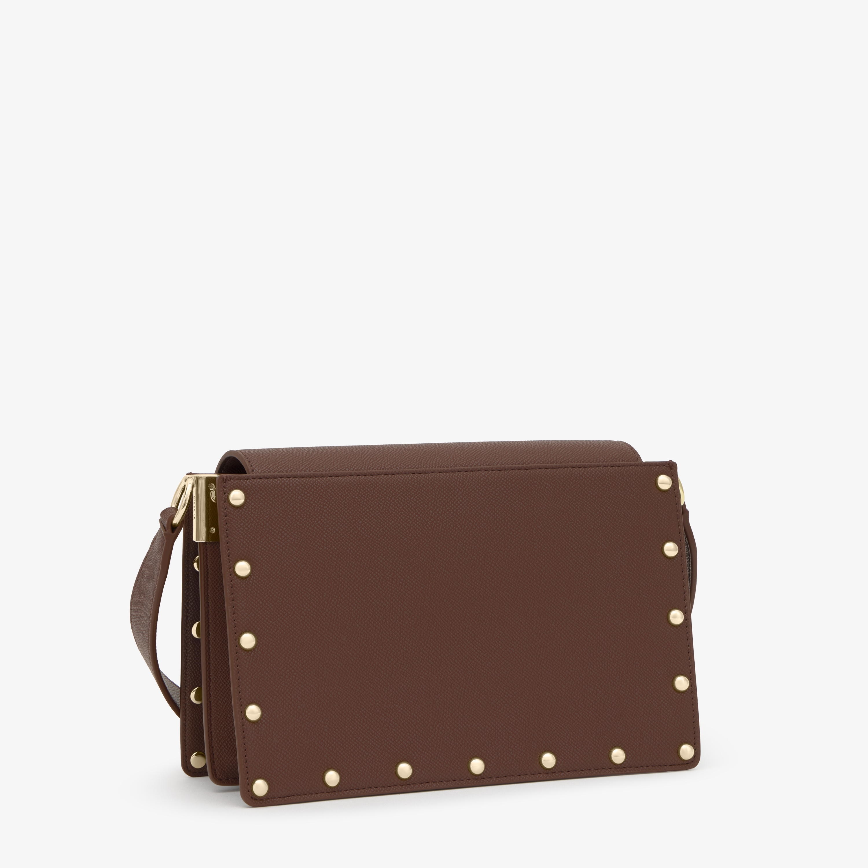 Medium brown Crossbody bag TOUS Audree Studs