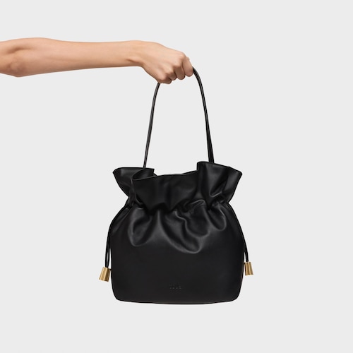 Bombonera negra mediana de piel Tous Heritage