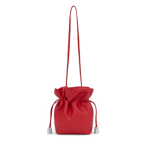 Bombonera roja pequeña de piel Tous Heritage