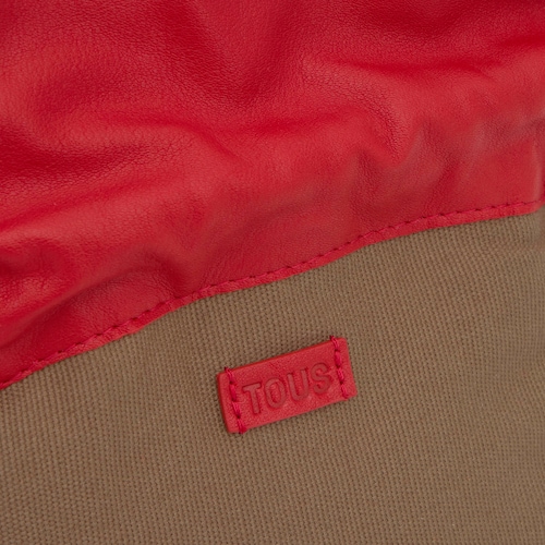 Bombonera roja pequeña de piel Tous Heritage