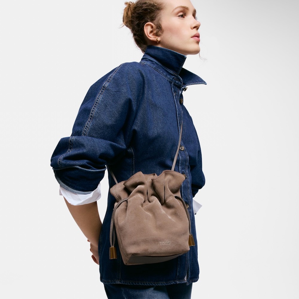 Small taupe Bucket bag TOUS Heritage