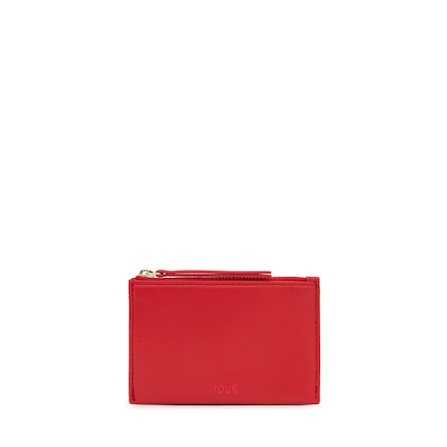 Monedero targetero roja Audree Soft