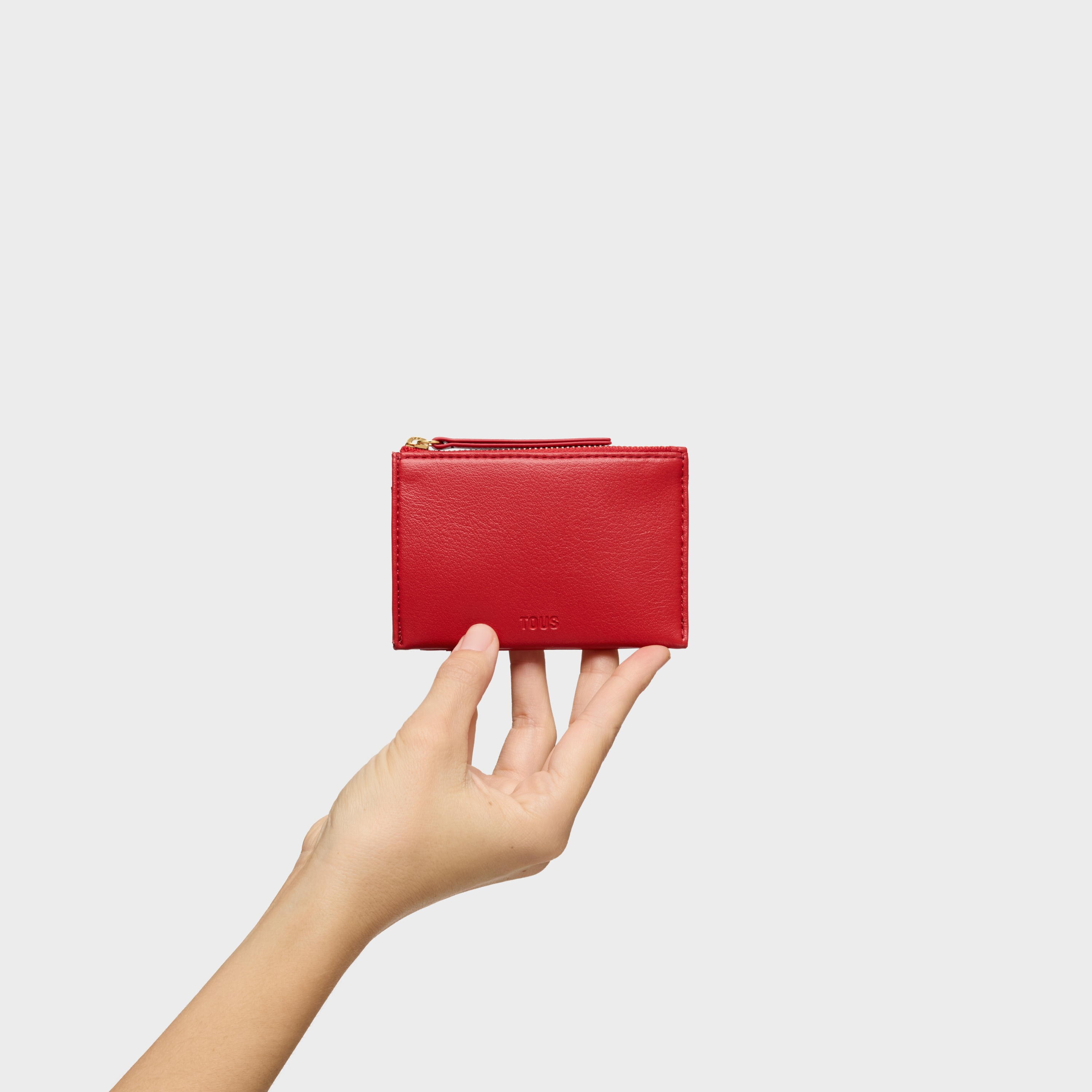 Red purse-cardholder Audree Soft