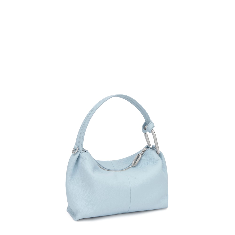 Bandolera de piel azul cielo TOUS Hold
