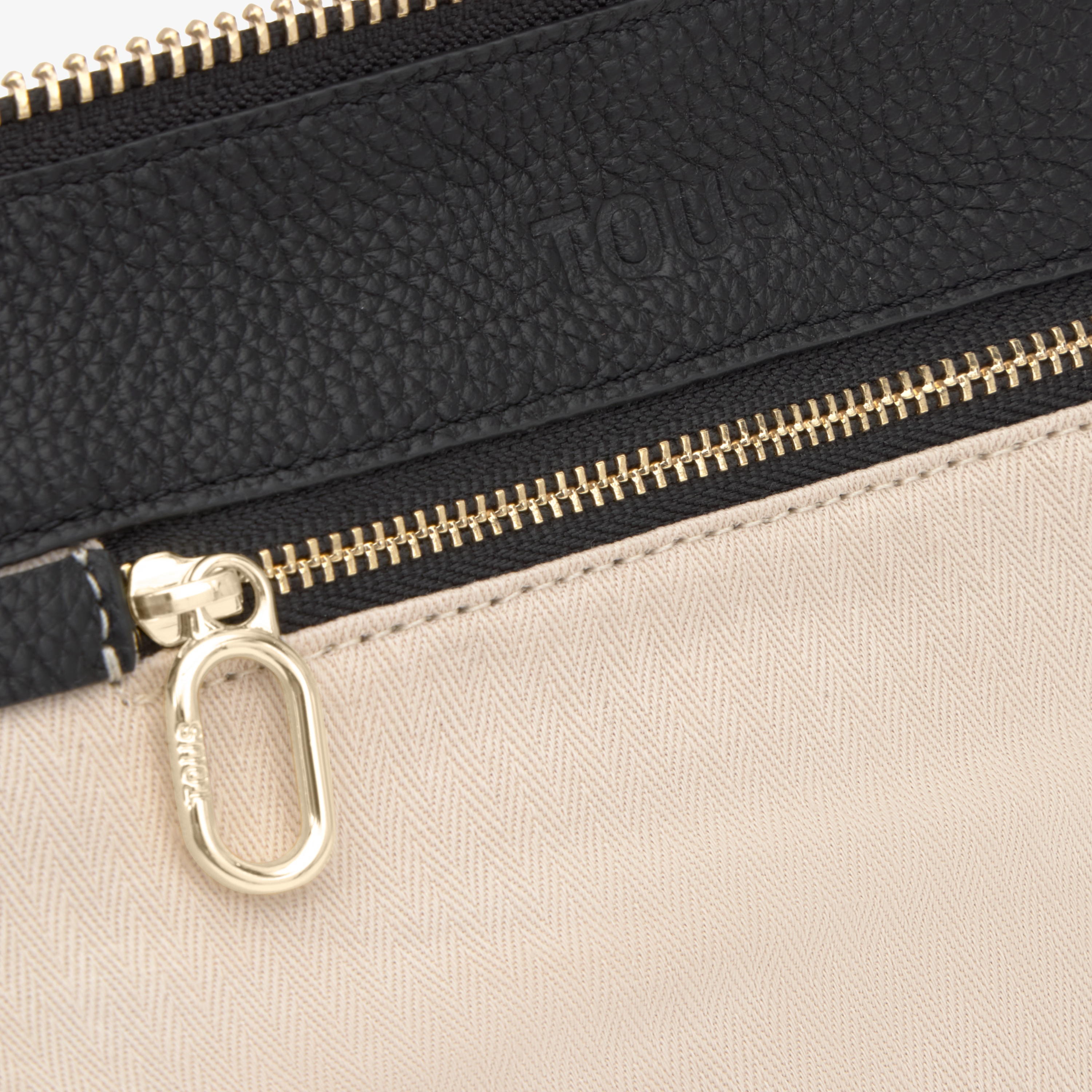 Black Crossbody leather bag TOUS Hold
