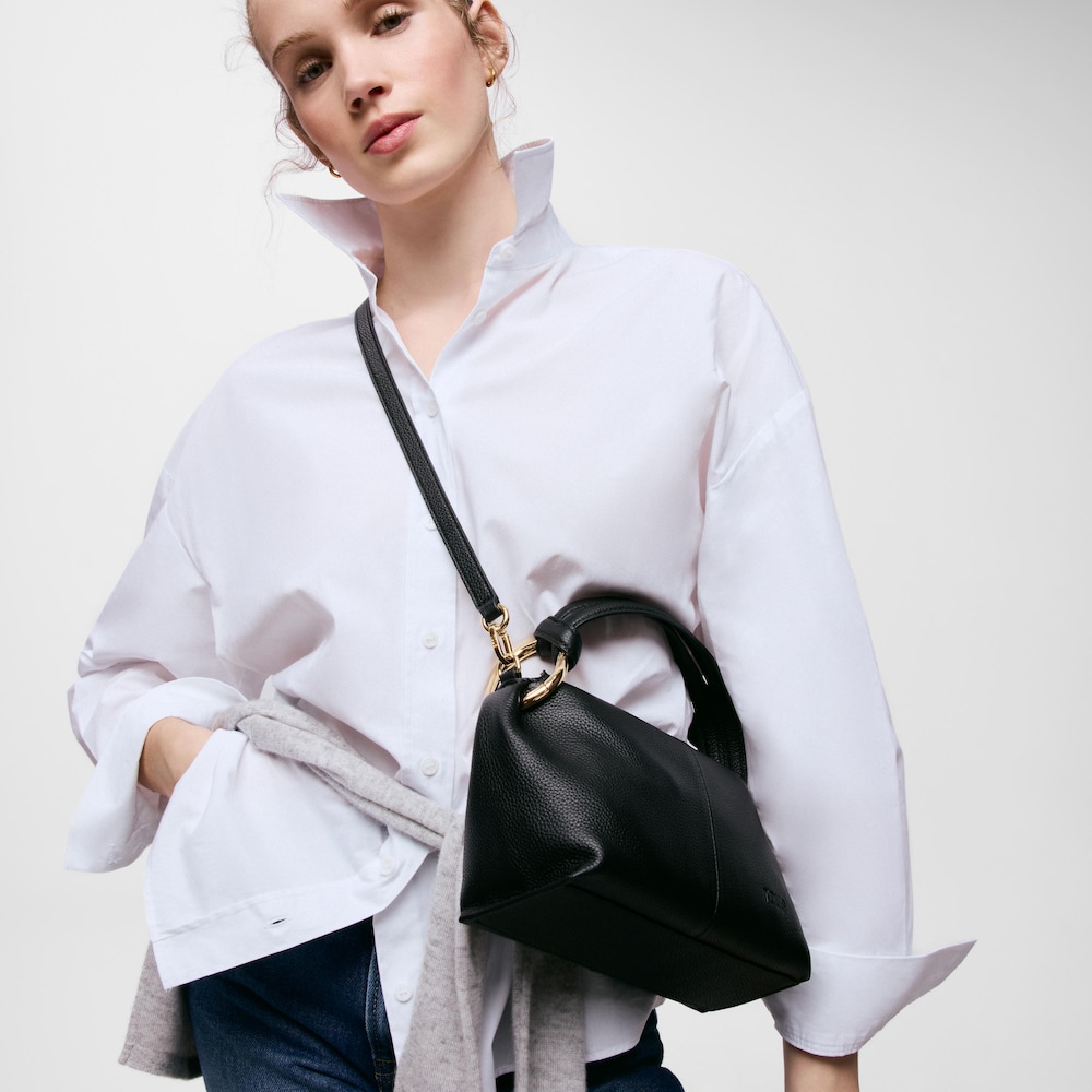 Bandolera de piel negra TOUS Hold