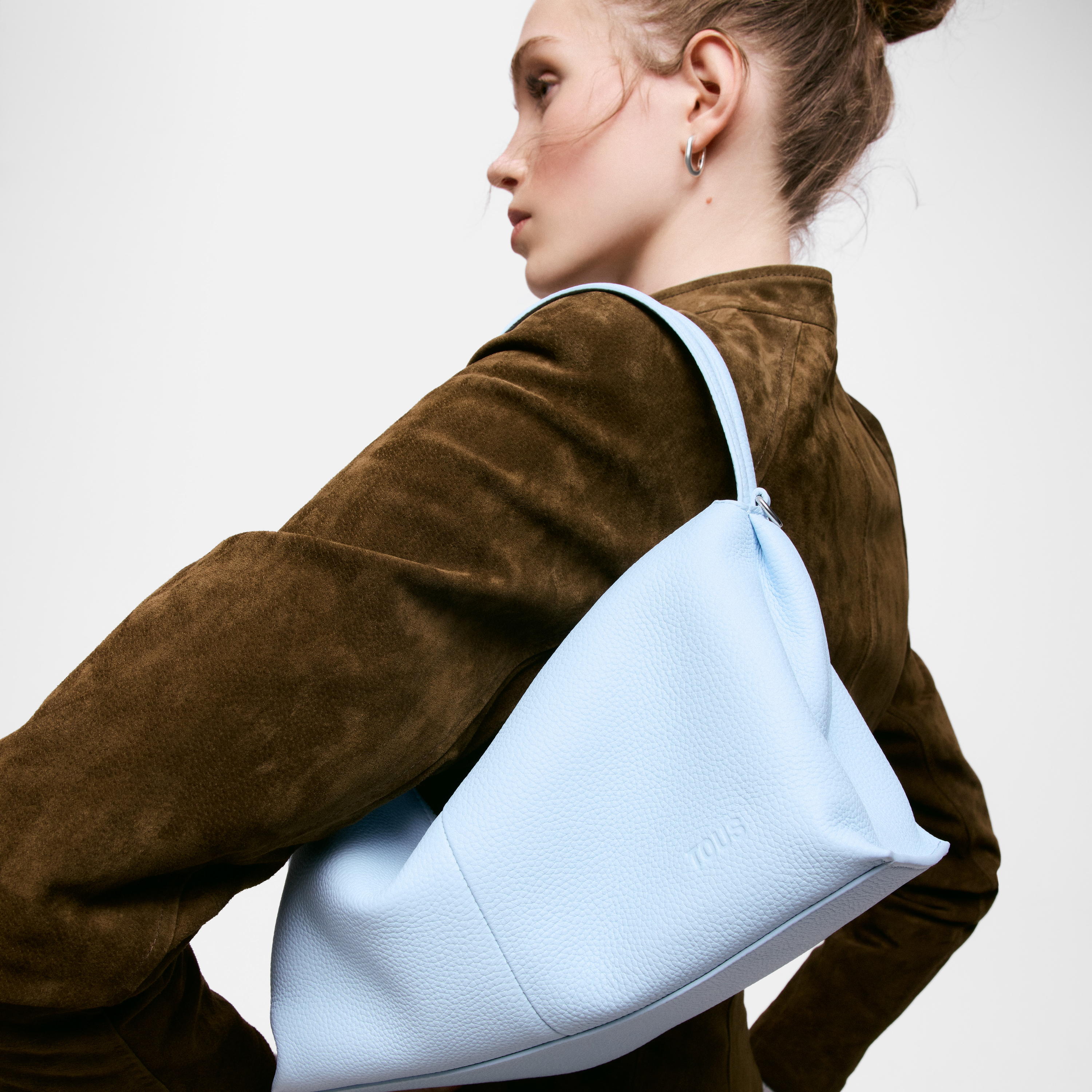 Sky blue Bowling leather bag TOUS Hold
