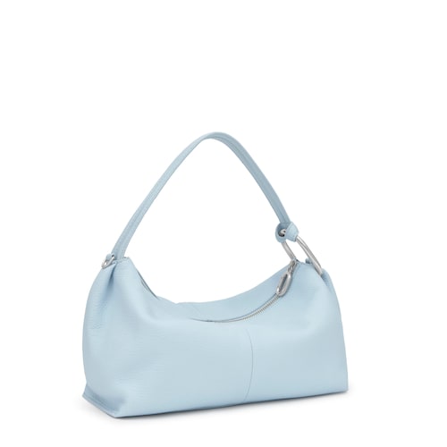 Sky blue Bowling leather bag TOUS Hold