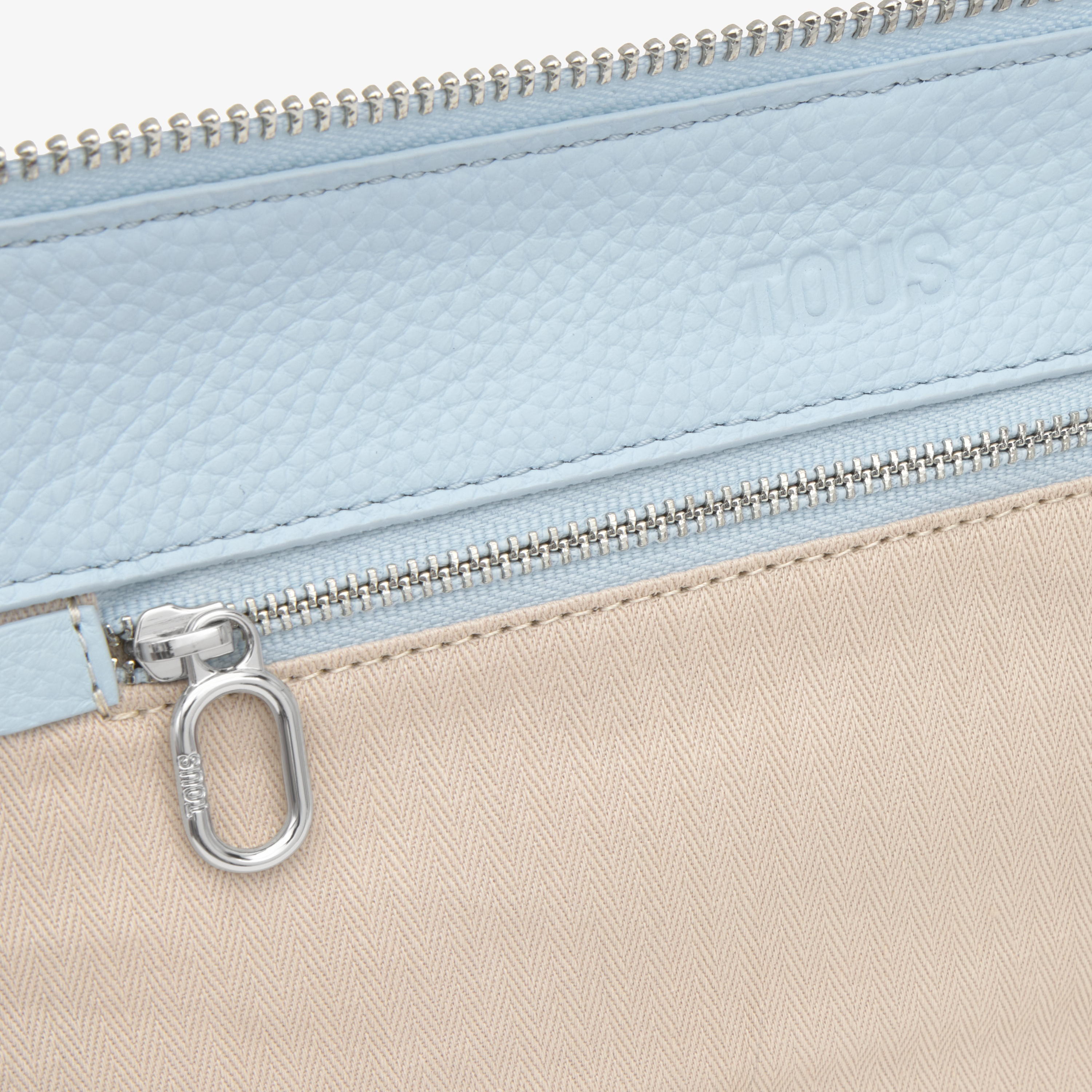 Sky blue Bowling leather bag TOUS Hold