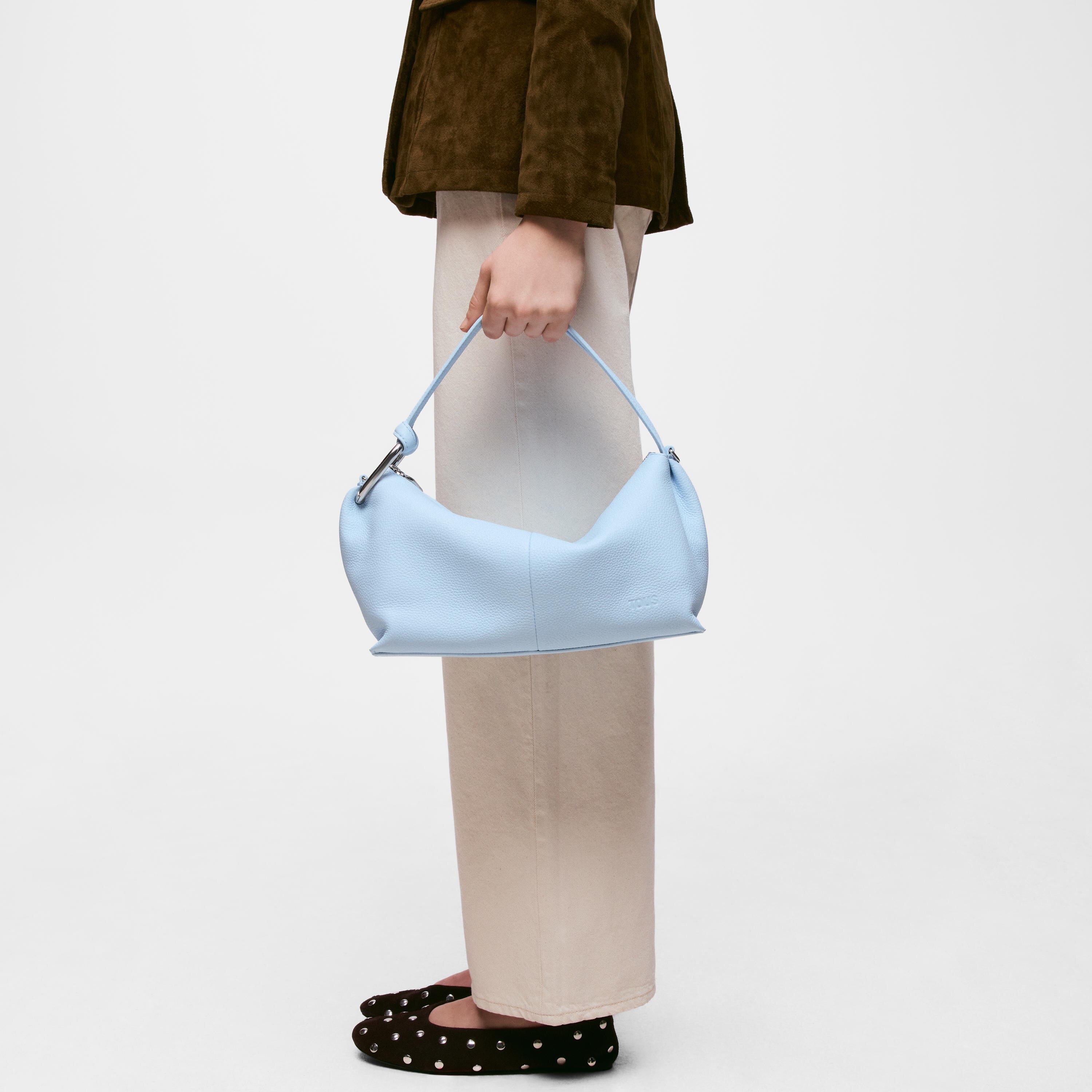Sky blue Bowling leather bag TOUS Hold