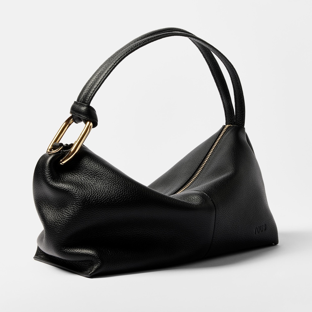 Czarna sk&oacute;rzana Torba typu bowling TOUS Hold