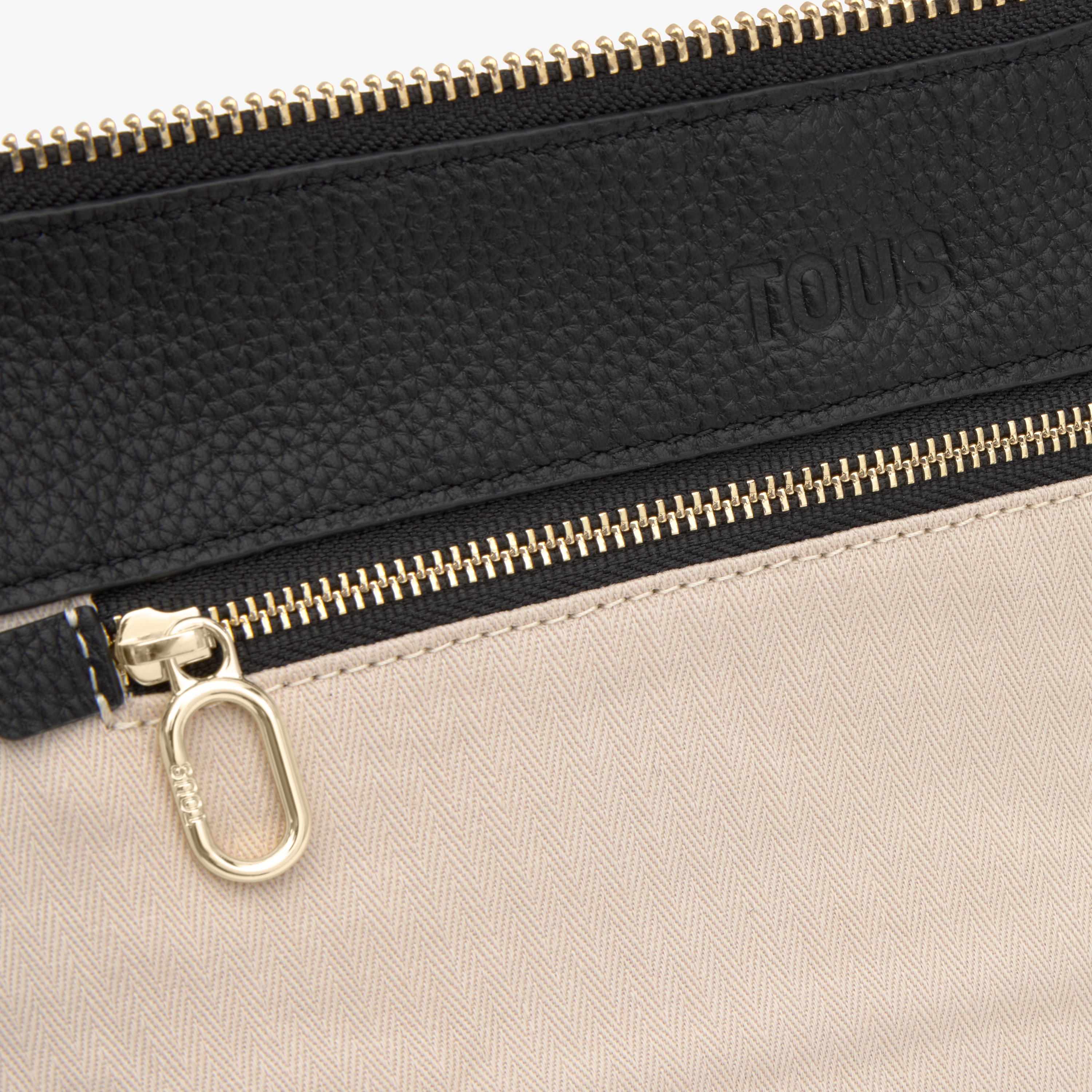 Black Bowling leather bag TOUS Hold