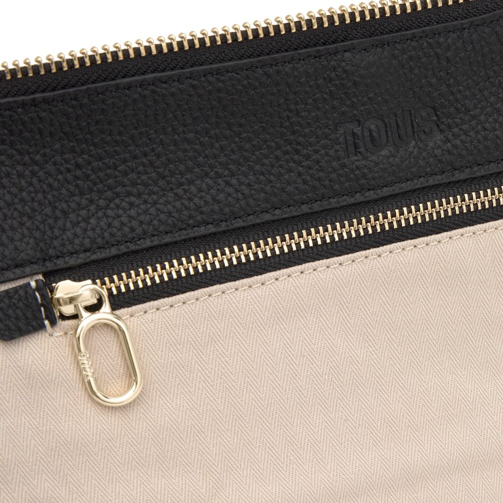 Czarna sk&oacute;rzana Torba typu bowling TOUS Hold