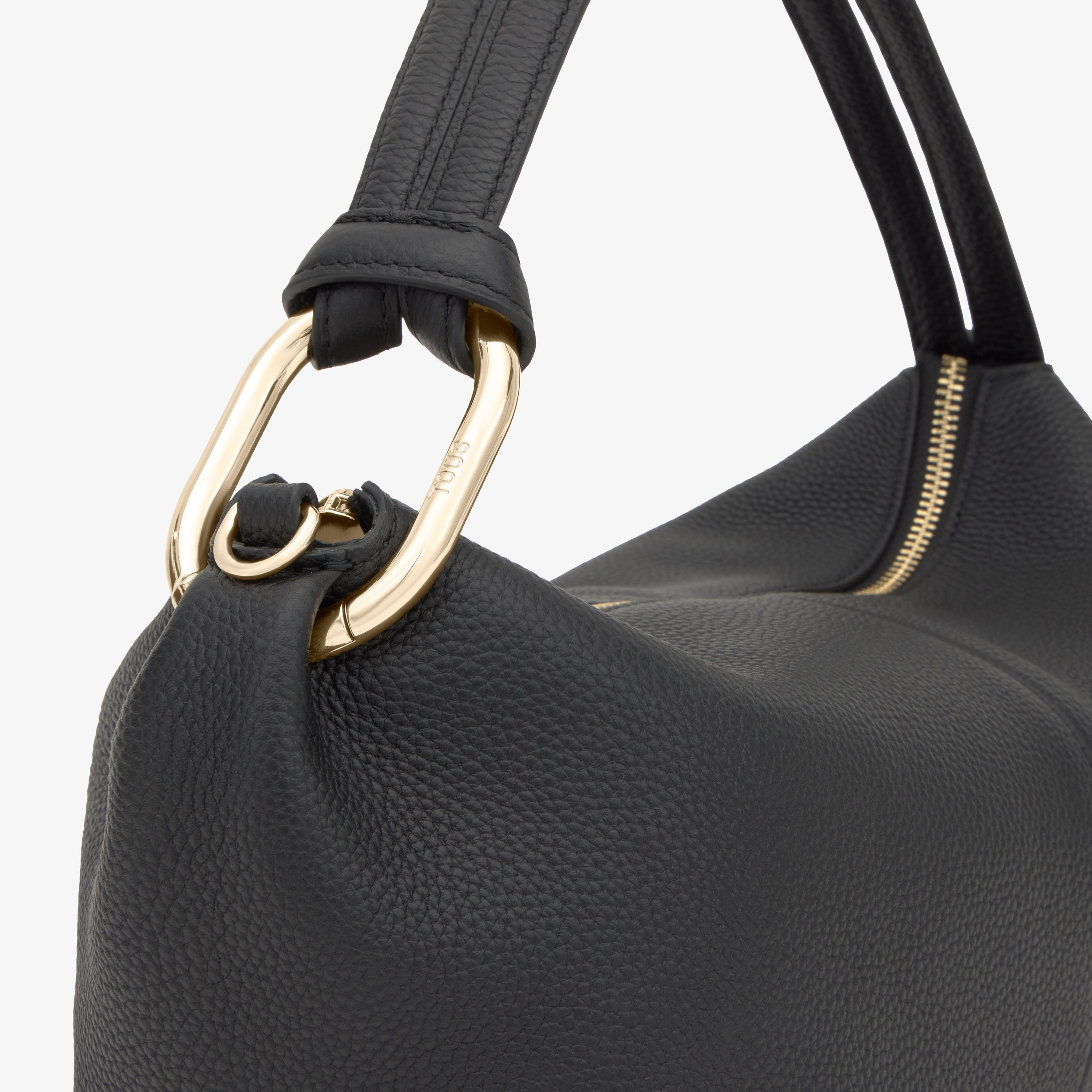 Black Bowling leather bag TOUS Hold